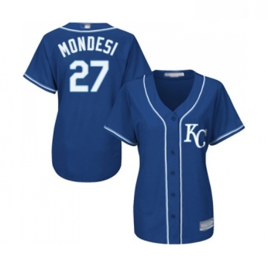 Womens Kansas City Royals 27 Raul Mondesi Authentic Blue Alternate 2 Cool Base Baseball Jersey Womens Kansas City Royals 27 Raul Mondesi Authentic Blue Alternate 2 Cool Base Baseball Jersey