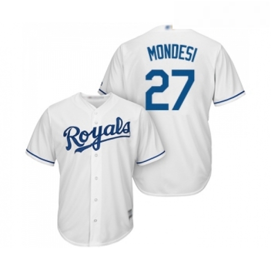 Youth Kansas City Royals 27 Adalberto Mondesi Replica White Home Cool Base Baseball Jersey Youth Kansas City Royals 27 Adalberto Mondesi Replica White Home Cool Base Baseball Jersey