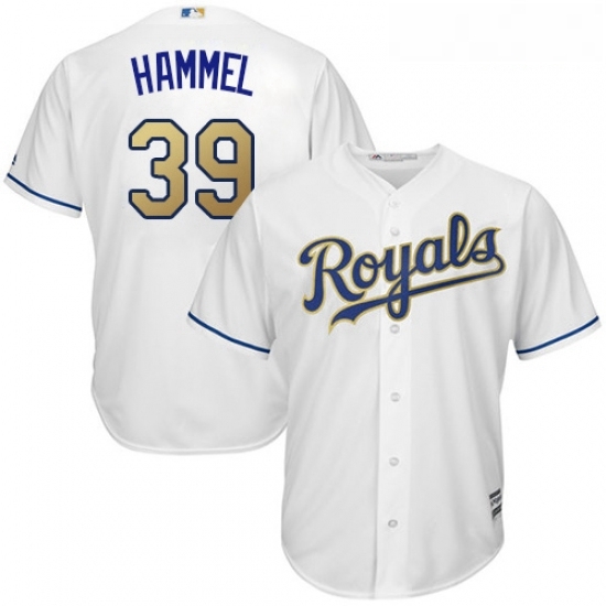 Youth Majestic Kansas City Royals 39 Jason Hammel Replica White Home Cool Base MLB Jersey Youth Majestic Kansas City Royals 39 Jason Hammel Replica White Home Cool Base MLB Jersey