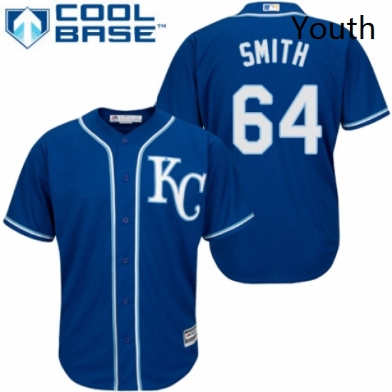Youth Majestic Kansas City Royals 64 Burch Smith Authentic Blue Alternate 2 Cool Base MLB Jersey Youth Majestic Kansas City Royals 64 Burch Smith Authentic Blue Alternate 2 Cool Base MLB Jersey