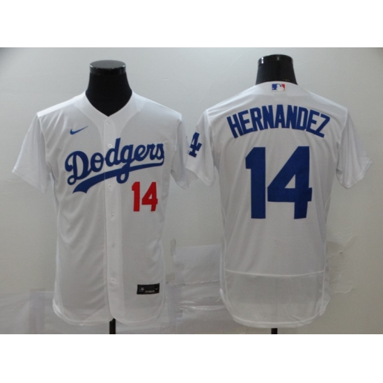 Dodgers 14 Enrique Hernandez White 2020 Nike Flexbase Jersey Dodgers 14 Enrique Hernandez White 2020 Nike Flexbase Jersey