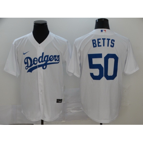 Dodgers 50 Mookie Betts White 2020 Nike Cool Base Jersey Dodgers 50 Mookie Betts White 2020 Nike Cool Base Jersey