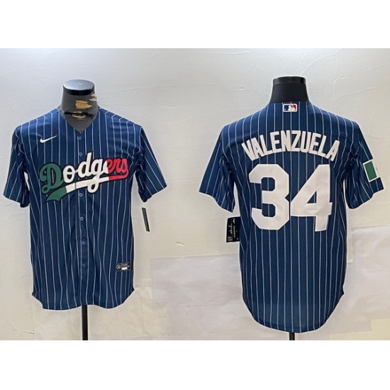 Los Angeles Dodgers 34 Fernando Valenzuela blue Authentic Collection Stitched MLB Jersey 1 Los Angeles Dodgers 34 Fernando Valenzuela blue Authentic Collection Stitched MLB Jersey 1