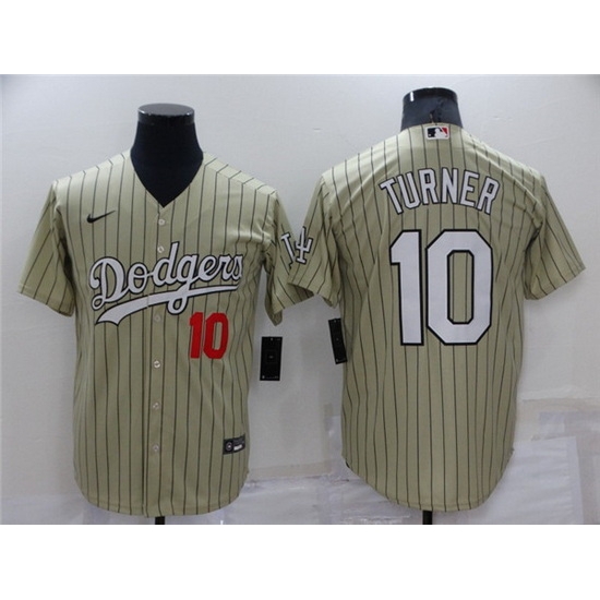 Men Los Angeles Dodgers 10 Justin Turner Cream Throwback Stitched Baseball Jerseys Men Los Angeles Dodgers 10 Justin Turner Cream Throwback Stitched Baseball Jerseys