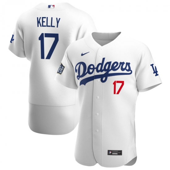 Men Los Angeles Dodgers 17 Joe Kelly Men Nike White Home 2020 World Series Bound Flex Base Player MLB Jersey Men Los Angeles Dodgers 17 Joe Kelly Men Nike White Home 2020 World Series Bound Flex Base Player MLB Jersey