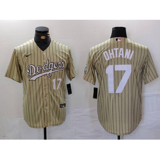 Men Los Angeles Dodgers 17 Shohei Ohtani Cream Cool Base Stitched Jersey 6 Men Los Angeles Dodgers 17 Shohei Ohtani Cream Cool Base Stitched Jersey 6