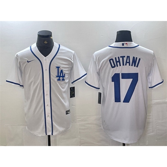 Men Los Angeles Dodgers 17 Shohei Ohtani White Cool Base Stitched Baseball Jersey Men Los Angeles Dodgers 17 Shohei Ohtani White Cool Base Stitched Baseball Jersey