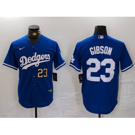 Men Los Angeles Dodgers 23 Kirk Gibson Blue Cool Base Stitched Baseball Jersey 3 Men Los Angeles Dodgers 23 Kirk Gibson Blue Cool Base Stitched Baseball Jersey 3