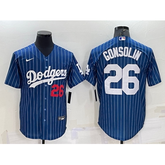 Men Los Angeles Dodgers 26 Tony Gonsolin Navy Cool Base Stitched Baseball Jersey Men Los Angeles Dodgers 26 Tony Gonsolin Navy Cool Base Stitched Baseball Jersey