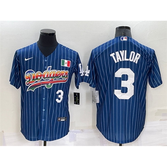 Men Los Angeles Dodgers 3 Chris Taylor Navy Mexico Rainbow Cool Base Stitched Baseball Jersey Men Los Angeles Dodgers 3 Chris Taylor Navy Mexico Rainbow Cool Base Stitched Baseball Jersey