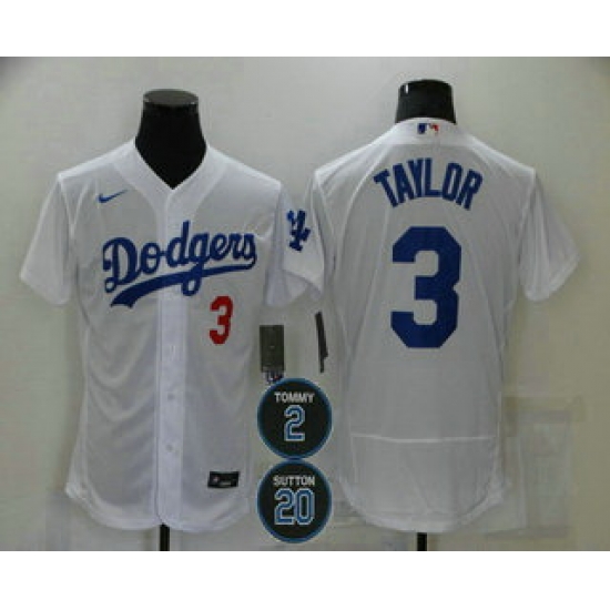 Men Los Angeles Dodgers 3 Chris Taylor White 232 20 Patch Stitched MLB Flex Base Nike Jersey Men Los Angeles Dodgers 3 Chris Taylor White 232 20 Patch Stitched MLB Flex Base Nike Jersey