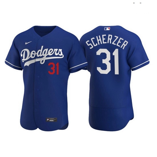 Men Los Angeles Dodgers 31 Max Scherzer Men Nike Royal Alternate 2020 Authentic Player MLB Jersey Men Los Angeles Dodgers 31 Max Scherzer Men Nike Royal Alternate 2020 Authentic Player MLB Jersey