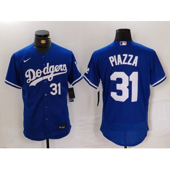 Men Los Angeles Dodgers 31 Mike Piazza Blue Flex Base Stitched Baseball Jersey 1 Men Los Angeles Dodgers 31 Mike Piazza Blue Flex Base Stitched Baseball Jersey 1