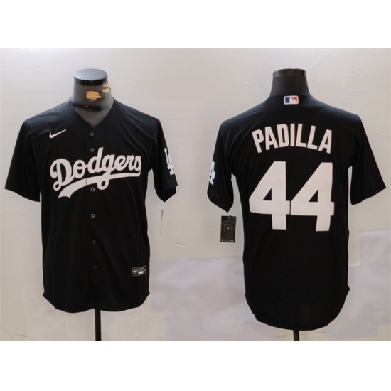 Men Los Angeles Dodgers 44 Vicente Padilla Black Cool Base Stitched Baseball Jersey Men Los Angeles Dodgers 44 Vicente Padilla Black Cool Base Stitched Baseball Jersey