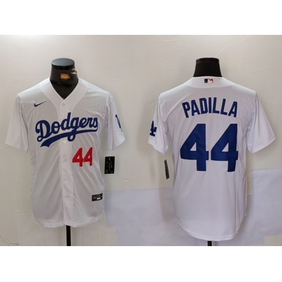 Men Los Angeles Dodgers 44 Vicente Padilla White Cool Base Stitched Baseball Jersey 1 Men Los Angeles Dodgers 44 Vicente Padilla White Cool Base Stitched Baseball Jersey 1