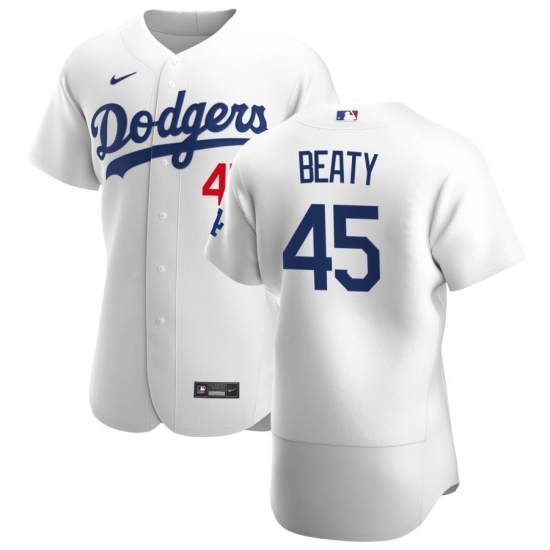 Men Los Angeles Dodgers 45 Matt Beaty Men Nike White Home 2020 Flex Base Player MLB Jersey Men Los Angeles Dodgers 45 Matt Beaty Men Nike White Home 2020 Flex Base Player MLB Jersey