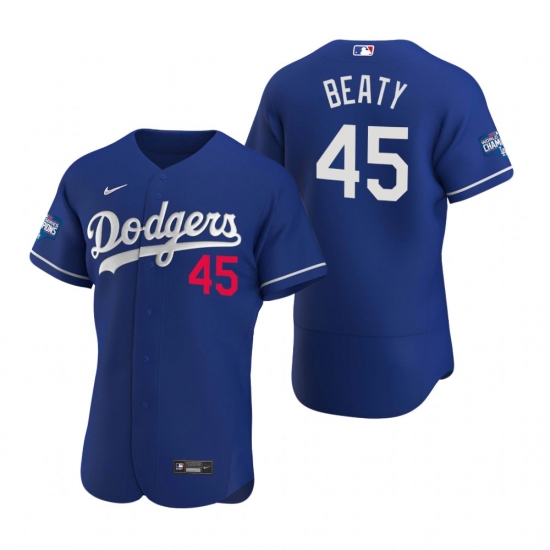 Men Los Angeles Dodgers 45 Matt Beaty Royal 2020 World Series Champions Flex Base Jersey Men Los Angeles Dodgers 45 Matt Beaty Royal 2020 World Series Champions Flex Base Jersey