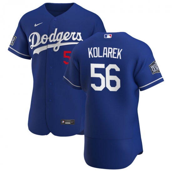 Men Los Angeles Dodgers 56 Adam Kolarek Men Nike Royal Alternate 2020 World Series Bound Flex Base Player MLB Jersey Men Los Angeles Dodgers 56 Adam Kolarek Men Nike Royal Alternate 2020 World Series Bound Flex Base Player MLB Jersey