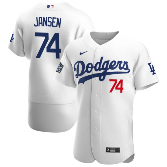 Men Los Angeles Dodgers 74 Kenley Jansen Men Nike White Home 2020 World Series Bound Flex Base Player MLB Jersey Men Los Angeles Dodgers 74 Kenley Jansen Men Nike White Home 2020 World Series Bound Flex Base Player MLB Jersey