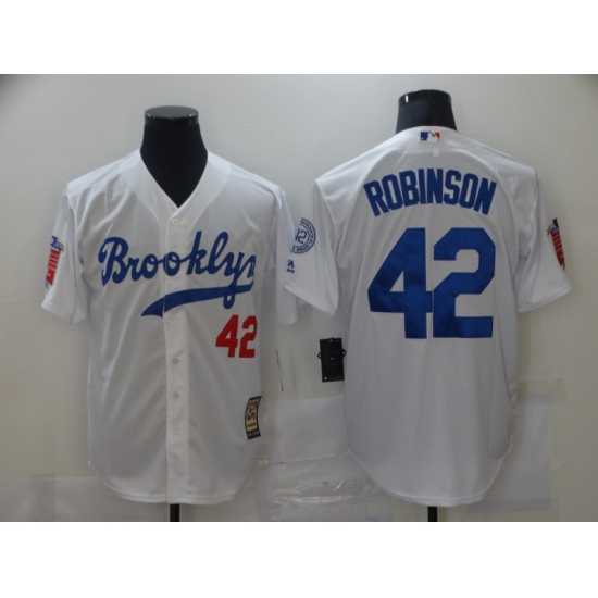 Men Los Angeles Dodgers Brooklyn Jackie Robinson 42 White Flex Base MLB Jerseys Men Los Angeles Dodgers Brooklyn Jackie Robinson 42 White Flex Base MLB Jerseys