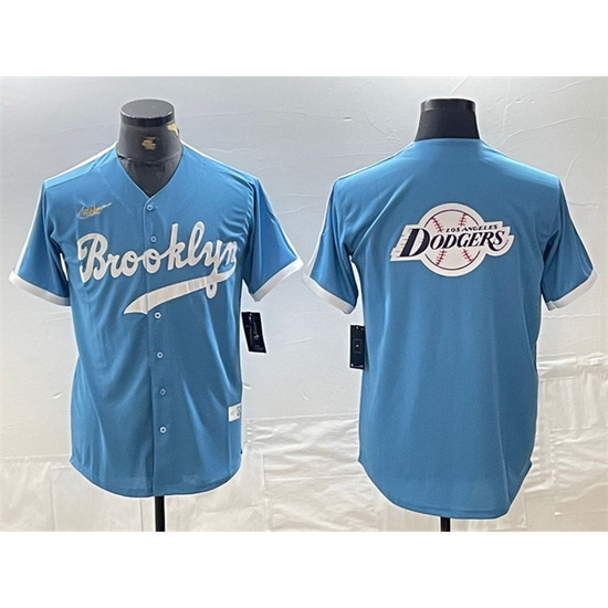 Men Los Angeles Dodgers Team Big Logo Light Blue Throwback Cool Base Stitched Baseball Jersey 2 Men Los Angeles Dodgers Team Big Logo Light Blue Throwback Cool Base Stitched Baseball Jersey 2