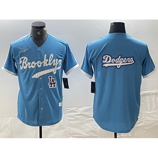 Men Los Angeles Dodgers Team Big Logo Light Blue Throwback Cool Base Stitched Baseball Jersey 5 Men Los Angeles Dodgers Team Big Logo Light Blue Throwback Cool Base Stitched Baseball Jersey 5