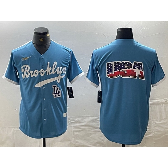 Men Los Angeles Dodgers Team Big Logo Light Blue Throwback Cool Base Stitched Baseball Jersey 7 Men Los Angeles Dodgers Team Big Logo Light Blue Throwback Cool Base Stitched Baseball Jersey 7