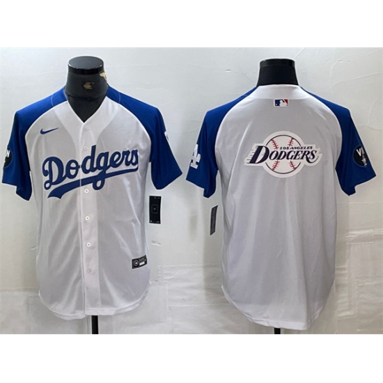 Men Los Angeles Dodgers Team Big Logo White Blue Vin Patch Cool Base Stitched Baseball Jerseys Men Los Angeles Dodgers Team Big Logo White Blue Vin Patch Cool Base Stitched Baseball Jerseys
