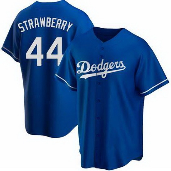 Men Nike Los Angeles Dodgers Darryl Strawberry #44 Blue Cool Base Stitched MLB Jersey Men Nike Los Angeles Dodgers Darryl Strawberry #44 Blue Cool Base Stitched MLB Jersey