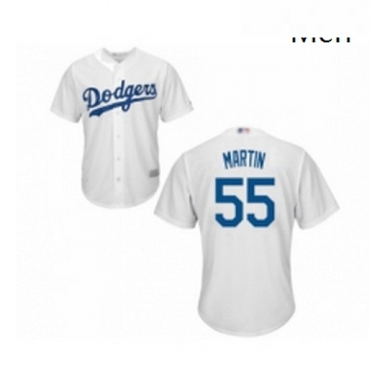 Mens Los Angeles Dodgers 55 Russell Martin Replica White Home Cool Base Baseball Jersey Mens Los Angeles Dodgers 55 Russell Martin Replica White Home Cool Base Baseball Jersey