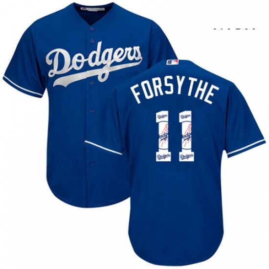 Mens Majestic Los Angeles Dodgers 11 Logan Forsythe Authentic Royal Blue Team Logo Fashion Cool Base MLB Jersey Mens Majestic Los Angeles Dodgers 11 Logan Forsythe Authentic Royal Blue Team Logo Fashion Cool Base MLB Jersey