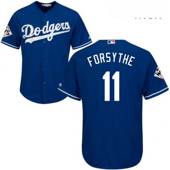 Mens Majestic Los Angeles Dodgers 11 Logan Forsythe Replica Royal Blue Alternate 2017 World Series Bound Cool Base MLB Jersey Mens Majestic Los Angeles Dodgers 11 Logan Forsythe Replica Royal Blue Alternate 2017 World Series Bound Cool Base MLB Jersey