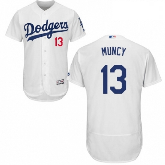 Mens Majestic Los Angeles Dodgers 13 Max Muncy White Home Flex Base Authentic Collection MLB Jersey Mens Majestic Los Angeles Dodgers 13 Max Muncy White Home Flex Base Authentic Collection MLB Jersey