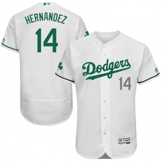 Mens Majestic Los Angeles Dodgers 14 Enrique Hernandez White Celtic Flexbase Authentic Collection MLB Jersey Mens Majestic Los Angeles Dodgers 14 Enrique Hernandez White Celtic Flexbase Authentic Collection MLB Jersey