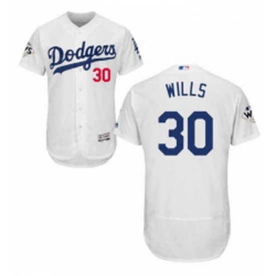 Mens Majestic Los Angeles Dodgers 30 Maury Wills Authentic White Home 2017 World Series Bound Flex Base Jersey Mens Majestic Los Angeles Dodgers 30 Maury Wills Authentic White Home 2017 World Series Bound Flex Base Jersey