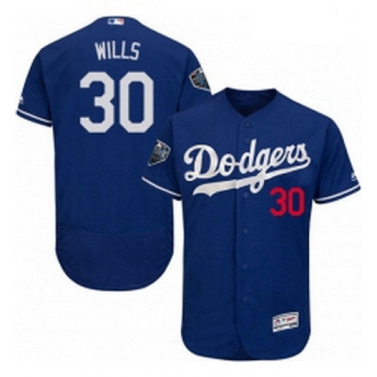 Mens Majestic Los Angeles Dodgers 30 Maury Wills Royal Blue Flexbase Authentic Collection 2018 World Series Jersey Mens Majestic Los Angeles Dodgers 30 Maury Wills Royal Blue Flexbase Authentic Collection 2018 World Series Jersey