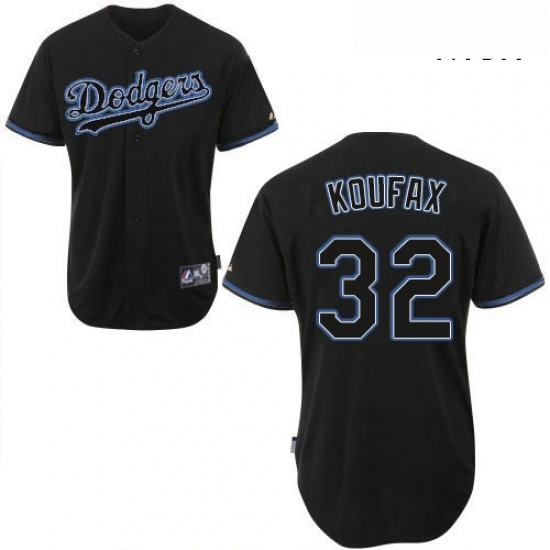 Mens Majestic Los Angeles Dodgers 32 Sandy Koufax Authentic Black Fashion MLB Jersey Mens Majestic Los Angeles Dodgers 32 Sandy Koufax Authentic Black Fashion MLB Jersey