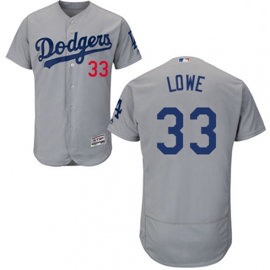 Mens Majestic Los Angeles Dodgers 33 Mark Lowe Gray Alternate Flex Base Authentic Collection MLB Jersey Mens Majestic Los Angeles Dodgers 33 Mark Lowe Gray Alternate Flex Base Authentic Collection MLB Jersey