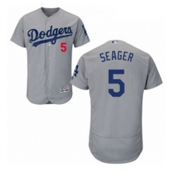 Mens Majestic Los Angeles Dodgers 5 Corey Seager Gray Alternate Road Flexbase Authentic Collection MLB Jersey Mens Majestic Los Angeles Dodgers 5 Corey Seager Gray Alternate Road Flexbase Authentic Collection MLB Jersey
