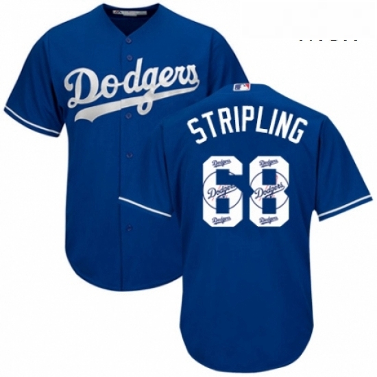 Mens Majestic Los Angeles Dodgers 68 Ross Stripling Authentic Royal Blue Team Logo Fashion Cool Base MLB Jersey Mens Majestic Los Angeles Dodgers 68 Ross Stripling Authentic Royal Blue Team Logo Fashion Cool Base MLB Jersey