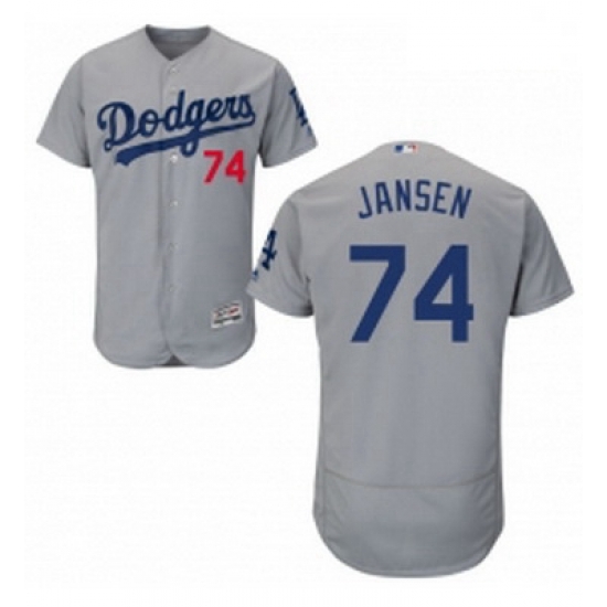 Mens Majestic Los Angeles Dodgers 74 Kenley Jansen Gray Alternate Road Flexbase Collection 2018 World Series Jersey Mens Majestic Los Angeles Dodgers 74 Kenley Jansen Gray Alternate Road Flexbase Collection 2018 World Series Jersey