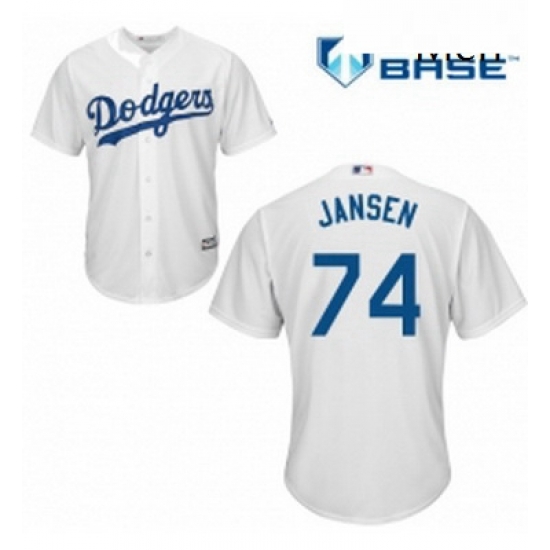 Mens Majestic Los Angeles Dodgers 74 Kenley Jansen Replica White Home Cool Base MLB Jersey Mens Majestic Los Angeles Dodgers 74 Kenley Jansen Replica White Home Cool Base MLB Jersey