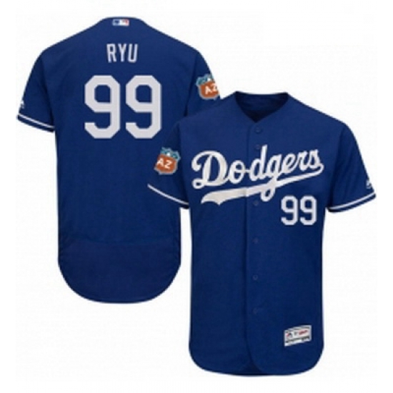 Mens Majestic Los Angeles Dodgers 99 Hyun Jin Ryu Royal Blue Flexbase Authentic Collection MLB Jersey Mens Majestic Los Angeles Dodgers 99 Hyun Jin Ryu Royal Blue Flexbase Authentic Collection MLB Jersey