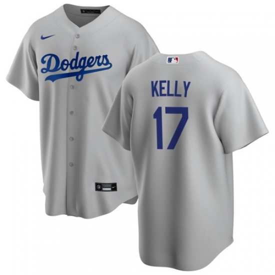 Men's Nike Los Angeles Dodgers #17 Joe Kelly Gray Stitched Cool Base MLB Jersey Men's Nike Los Angeles Dodgers #17 Joe Kelly Gray Stitched Cool Base MLB Jersey