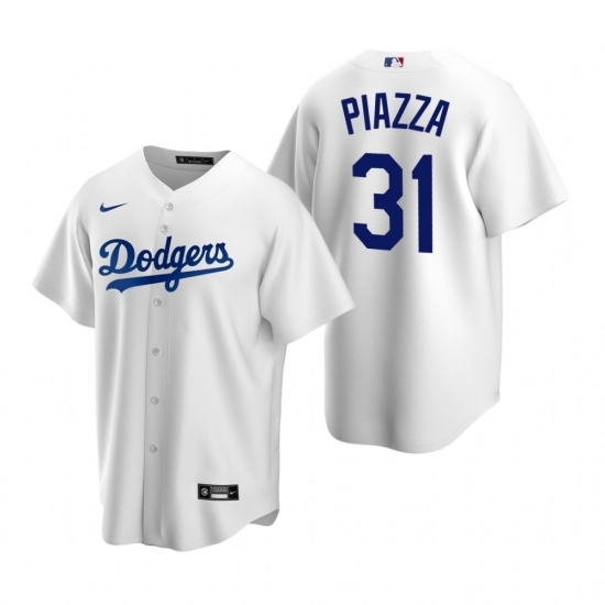 Mens Nike Los Angeles Dodgers 31 Mike Piazza White Home Stitched Baseball Jerse Mens Nike Los Angeles Dodgers 31 Mike Piazza White Home Stitched Baseball Jerse