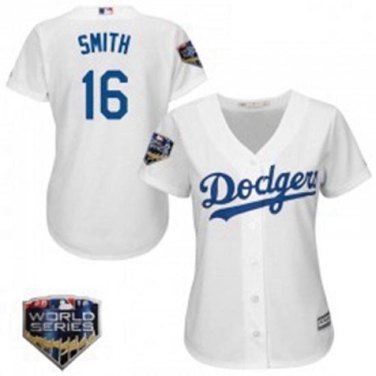 Will Smith Womens Los Angeles Dodgers White Authentic Cool Base Home 2018 World Series Jersey Majestic Will Smith Womens Los Angeles Dodgers White Authentic Cool Base Home 2018 World Series Jersey Majestic