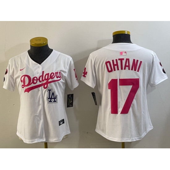 Women Los Angeles Dodgers 17 Miguel Vargas White Cool Base Stitched Baseball Jersey 7 Women Los Angeles Dodgers 17 Miguel Vargas White Cool Base Stitched Baseball Jersey 7