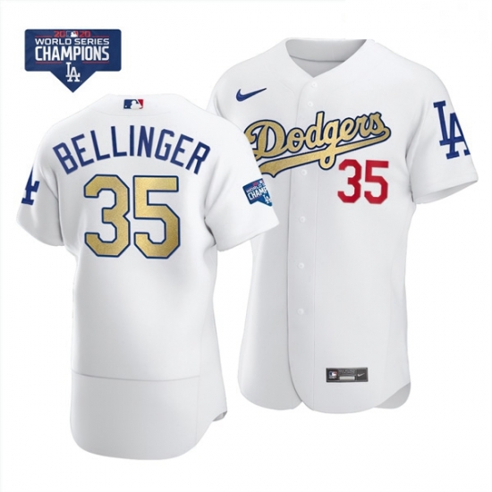 Women Los Angeles Dodgers Cody Bellinger 35 Gold Program White Flex Base Stitched Jersey Women Los Angeles Dodgers Cody Bellinger 35 Gold Program White Flex Base Stitched Jersey