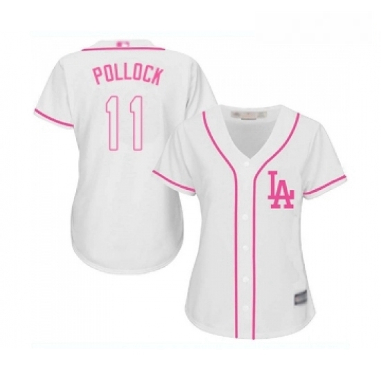 Womens Los Angeles Dodgers 11 A J Pollock Authentic White Fashion Cool Base Baseball Jersey Womens Los Angeles Dodgers 11 A J Pollock Authentic White Fashion Cool Base Baseball Jersey