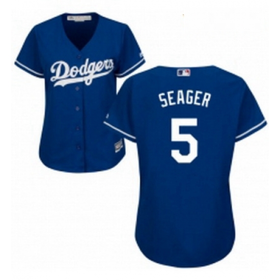 Womens Majestic Los Angeles Dodgers 5 Corey Seager Replica Royal Blue Alternate Cool Base MLB Jersey Womens Majestic Los Angeles Dodgers 5 Corey Seager Replica Royal Blue Alternate Cool Base MLB Jersey
